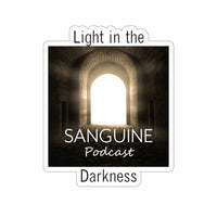 Light in the Darkness Decal- Transparent/White