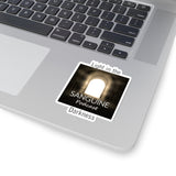 Light in the Darkness Decal- Transparent/White
